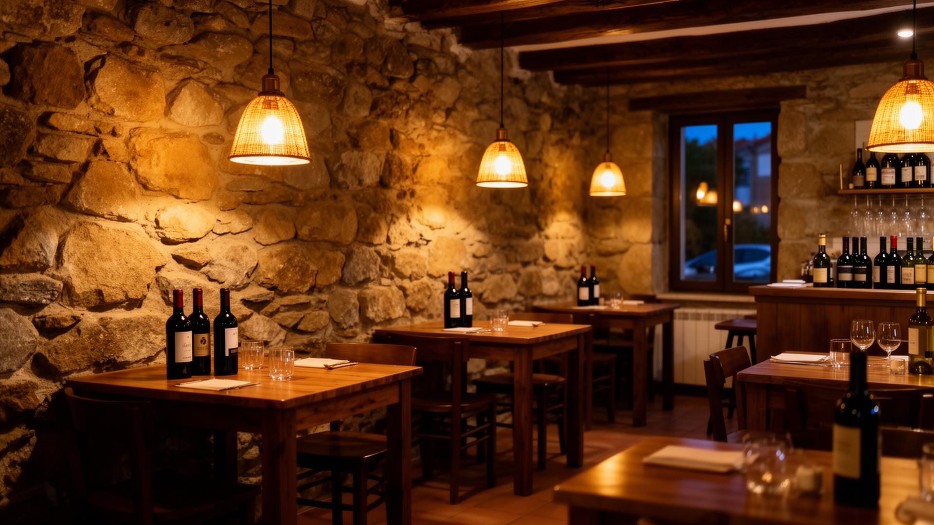 Interior do restaurante Tapas Na Eira